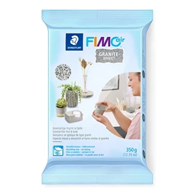 Imagen de STAEDTLER 8150 G8 FIMOair Granite Effect Arcilla de modelado secado al aire, 350 g, granito/gris (paquete 1)