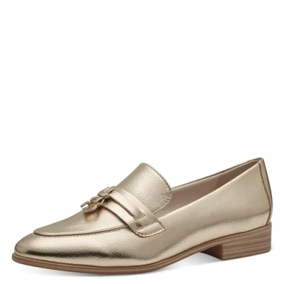 Imagen de MARCO TOZZI 2 24308 42 Pantuflas, Forro Interior Suave, Vegano, Mocasín Mujer, Platino, 40 EU