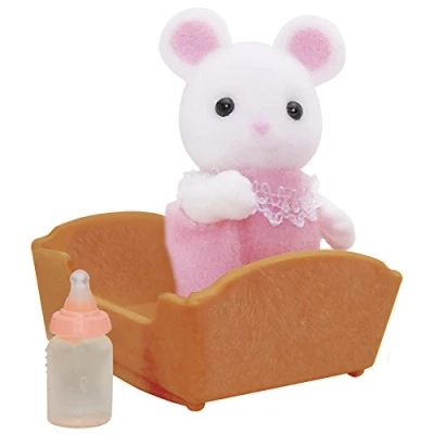 Imagen de Sylvanian Families Bebé ratón, color blanco (Epoch para Imaginar 5069)
