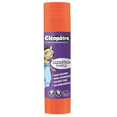 Imagen de Cleopatre Cleostick morado, palo de pegamento morado plástico reciclado en formato 8 gr