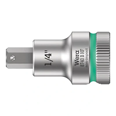 Imagen de WERA 05003089001 8740 B HF Hex Plus 1/4&quot; x 35 mm Vaso de punta Zyklop con función retención 3/8&quot;