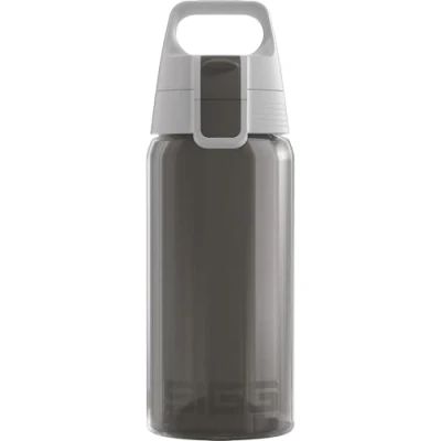 Imagen de SIGG VIVA ONE Anthracite cantimplora infantil (0.5 L), botella transparente sin sustancias nocivas y con tapa hermética, para niños usar una mano