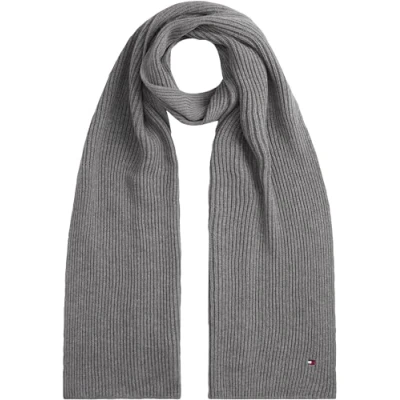 Imagen de Tommy Hilfiger FLAG Scarf Bufanda, Hombre, Talla: One Size, Mid grey heather