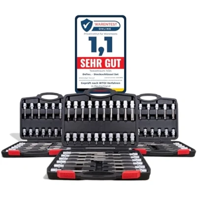 Imagen de 88 piezas 1/2&quot; juego de llaves XZN multidientes y llave Torx T Profile Set hexagonal I vaso