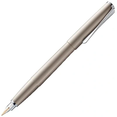 Imagen de Lamy studio Palladium pluma cuerpo metálico elegante plumín de oro 14 quilates, parcialmente platinado en OB cartucho tinta T 10 blue incl.