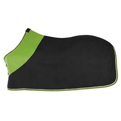 Imagen de PFIFF 100983 Manta Polar para Caballos, Color Negro y Verde, 135