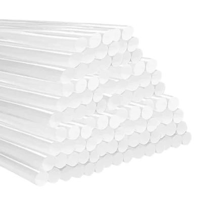 Imagen de Xpieoyrm 100 Piezas barras de pegamento Termofusible 11mm x 200mm, Silicona Transparente, para pistola termofusible, DIY Manualidades