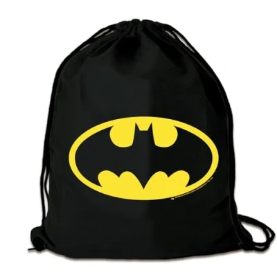 Imagen de Logoshirt®️ DC Comics Batman Logo I Mochila Saco Bolsa negro Diseño original con licencia