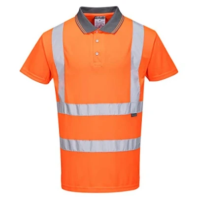 Imagen de Portwest Polo De Manga Corta Alta Visibilidad Ris, Tamaño: M, Color: Naranja, RT22ORRM