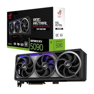 Imagen de ASUS ROG Astral GeForce RTX 5090 32GB OC Edition GDDR7 BTF Quad Fan Tarjeta gráfica para Videojuegos (Nvidia Blackwell FP4 y DLSS 4, Adaptador GC HPWR Placas Base estándar
