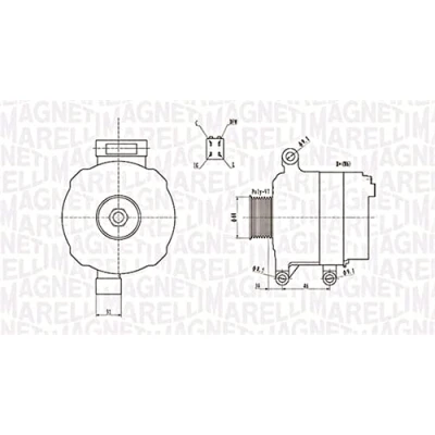 Imagen de MAGNETI MARELLI 063731728010 Alternador 12V 90A HONDA: CR V 2, FR