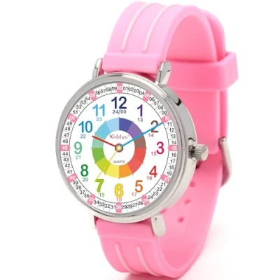 Imagen de Kiddus Time Teacher Classic Reloj Pink para niños, Talla: One Size,