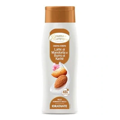 Imagen de Spuma di Sciampagna Crema corporal hidratante leche de almendra y mantequilla karité, 250 ml