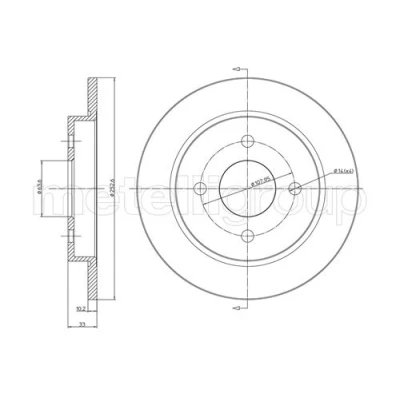 Imagen de Disco de freno METELLI 23 0542C