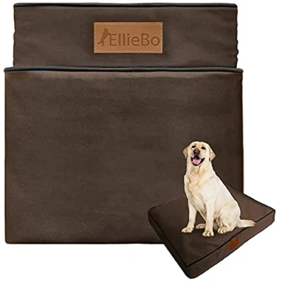 Imagen de Ellie Bo Funda de Cama XXL para Perro, Color marrón, Impermeable