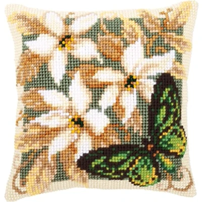 Imagen de Vervaco Punto De Cruz Kit Cojin Decorativo Perro Manualidades Adultos Decoracion Bordar Principiantes Completo DIY Bordado Creativo Regalo ca. 40x40 cm Cross Stitch Embroidery