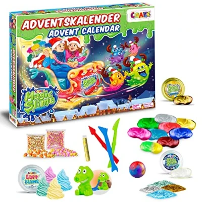 Imagen de CRAZE Calendario De Adviento Con Juguetes, Magic Slime Para Niños Y Niñas, Cuenta Atrás Sorpresas, Mágico Accesorios Modelar Diciembre