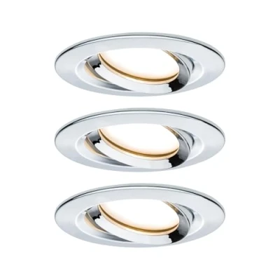 Imagen de Paulmann Nova Plus foco LED redondo, cromo, set 3