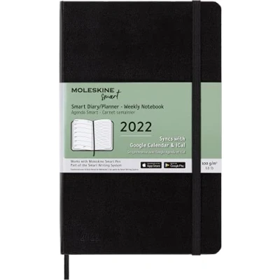 Imagen de Moleskine Agenda Inteligente Profesional, Cuaderno Electrónico Para 2022, Semanal de 12 Meses, Tapa Dura, Tamaño Grande 13 x 21 cm, 176 Páginas, Color Negro
