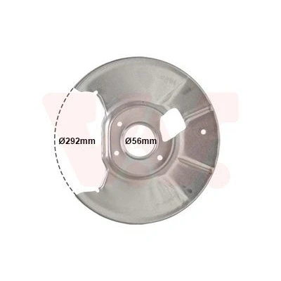 Imagen de VAN WEZEL 2754373 Chapa Protectora de Disco Freno Eje trasero izquierda