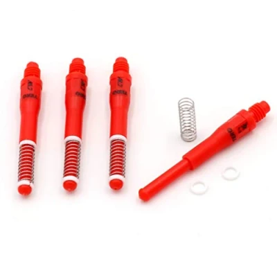Imagen de CUESOUL TERO AK7 Tallos de dardo Rojo Dardos Ejes Telescópico Resorte Incorporado, Juego 4 pcs M (CS + 3)