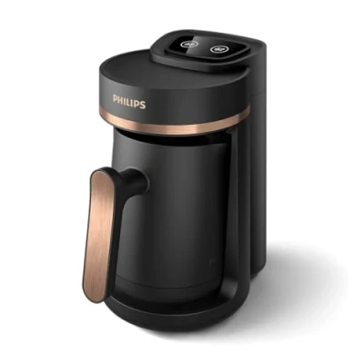 Imagen de Philips Serie 5000 Cafetera turca Función de preparación lenta, capacidad para 4 tazas, protección contra sobrecalentamiento y rebosamiento, botones fácil pulsación (HDA150/60)