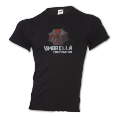 Imagen de camiseta T Shirt &quot;Umbrella Corporation&quot; mal película juego de residente algodón, Negro, 100% algodón hombre, L