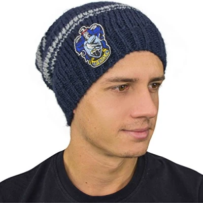Imagen de Cinereplicas Harry Potter Gorro Caído Licencia Oficial Casa Ravenclaw Azul y Gris