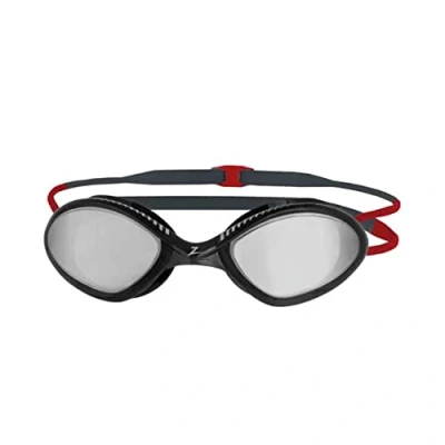 Imagen de Zoggs Tiger gafas de natación para adultos, protección UV, correas cómodas ajuste rápido, lentes sin niebla, ultra ajuste, lente titanio,