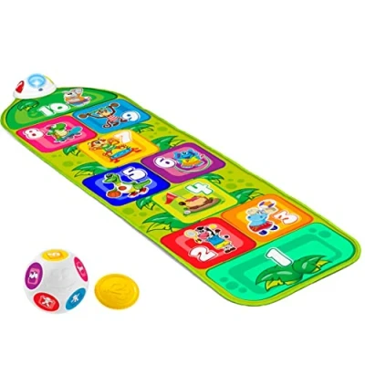 Imagen de Chicco Jump &amp; Fit, Alfombra Musical para Niños Electrónica e Interactiva con Luces y Sonido Jugar a la Rayuela, 2 Modos de Juego, 150 cm Juguetes 5 años