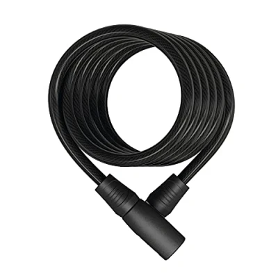 Imagen de ABUS Candado de cable en espiral Star 4508K/150 para bicicletas 8 mm grosor nivel seguridad 2 Negro