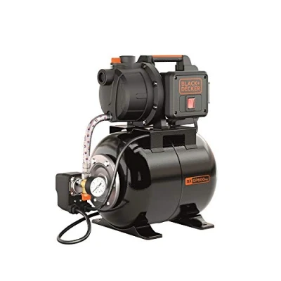 Imagen de BLACK+DECKER Bomba Autocebante BXGP600PBE con Caldera para Aguas Limpias (600 W, Caudal max. 3100 l/h, Prevalencia 35 m)