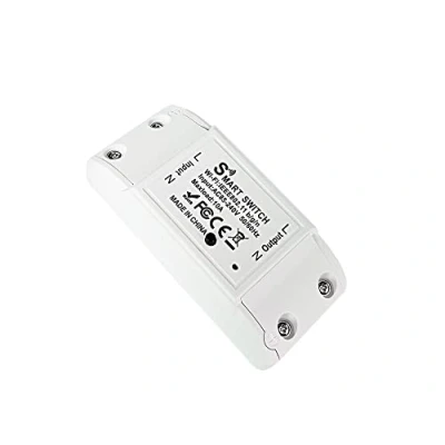 Imagen de proAMEDEN Interruptor inteligente con WiFi, 220 V, Smart Switch app Tuya/Smart Life, compatible Alexa y Google Home (WIFI 10A). (1, White)