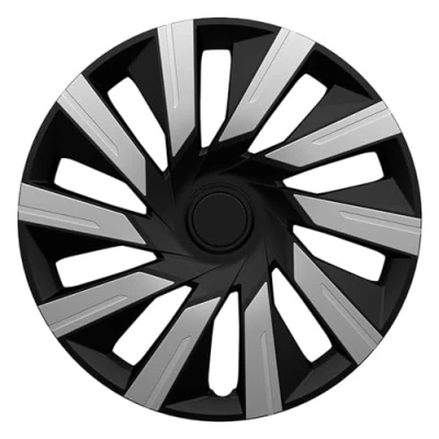 Imagen de J TEC Tecna J16552 Tapacubos 16in negro, plata