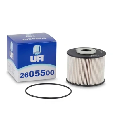 Imagen de UFI Filters, Filtro Gasoil 26.055.00, de Combustible Diésel Recambio, Apto para Coches, Modelos como Citroen, DS Automobiles, Fiat, Ford, Peugeot y Toyota