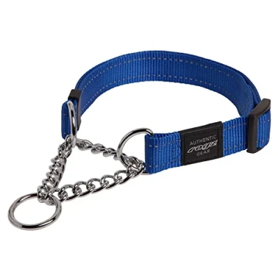 Imagen de Rogz Utilidad Grande 3/4 inch Reflectante Fanbelt obediencia Half Check Collar de Perro