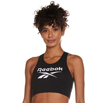 Imagen de Reebok Bralette Sujetadores deportivos con sujeción ligera, Mujer, Talla: XL, Black