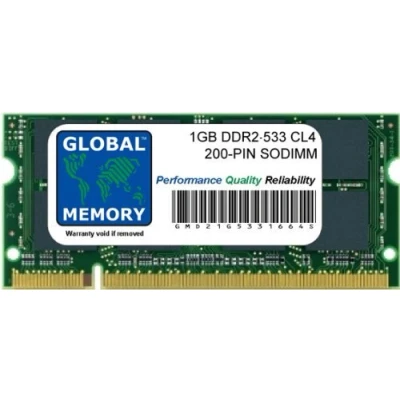 Imagen de 1GB DDR2 533MHz PC2 4200 200 PIN SODIMM Memoria RAM para Ordenador PORTÁTILES/NOTEBOOKS