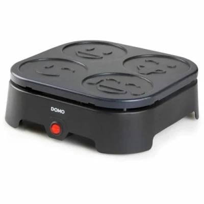 Imagen de DOMO ELEKTRO DO8718P Emoji Crepe Pancake Maker, hierro fundido, multicolor