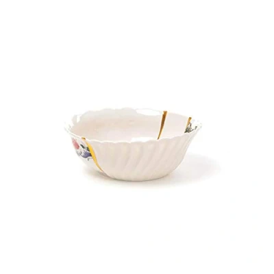 Imagen de Seletti Kintsugi Salad Bowl Tazón de Porcelana/Oro Mod. 3