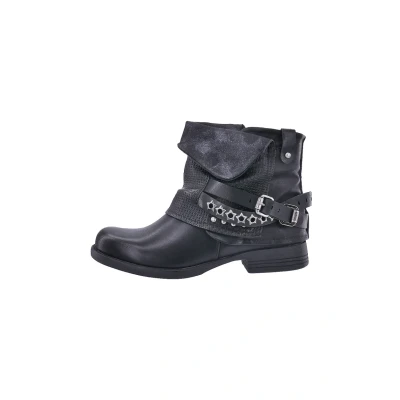 Imagen de Elara Botines Mujer Botas de Estilo Motero Remaches Chunkyrayan 344 Black 38