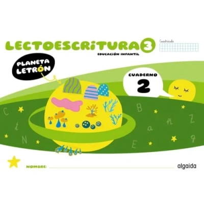 Imagen de Planeta Letrón Lectoescritura Nivel 3 Cuaderno 2 Cuadrícula 5 Años