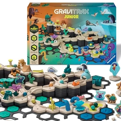 Imagen de Ravensburger GraviTrax Junior XXL My Planet Carrera de canicas, Multicolor (27059)