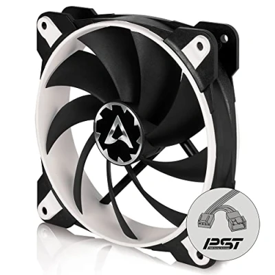 Imagen de ARCTIC BioniX F120 Ventilador PC 120mm, Fan para CPU con Conexión PST (PWM Sharing Technology), Regula las rpm sincrónicamente, 2001800 Blanco