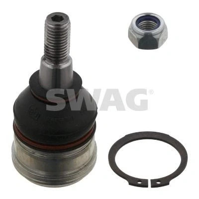 Imagen de SWAG 80 93 3609 Rótula de suspensión Eje delantero, izquierda, derecha con circlip contratuerca para brazo oscilante transversal