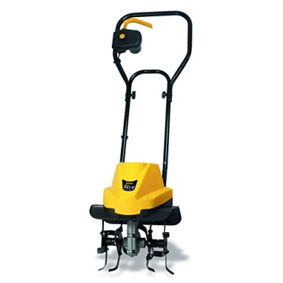 Imagen de GARLAND Mule 341E Motoazada eléctrica enchufable Motor de 750 W, 7,4 kg. 4 Grupos Fresa 22 cm Cada uno. Ancho Trabajo 28 cm. Transmisión por Engranaje sin Fin y Manillar Plegable.