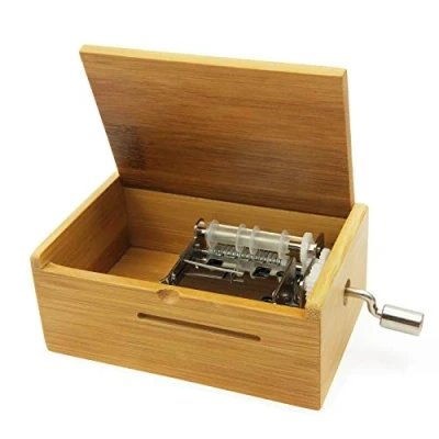 Imagen de Wingostore Caja de música Movimiento 15 Nota Make You Propia canción con Kit Herramientas (con bambú)