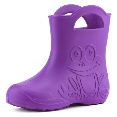 Imagen de Ladeheid Botas de Agua para Niños en EVA Unisexo Goma Impermeables y Niñas Zapatos Lluvia Infantiles Calzado LA CA 01 (Lilla, 22/23 EU)