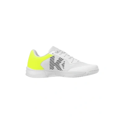Imagen de Kempa Kourtfly Kids, Calzado Deportivo, Blanco/Amarillo Fluo, 28 EU