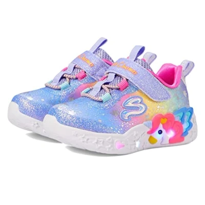 Imagen de Skechers Unicorn Charmer Twilight Dream Tenis para niña, Blue Textile Multi Trim, 5.5 UK Child